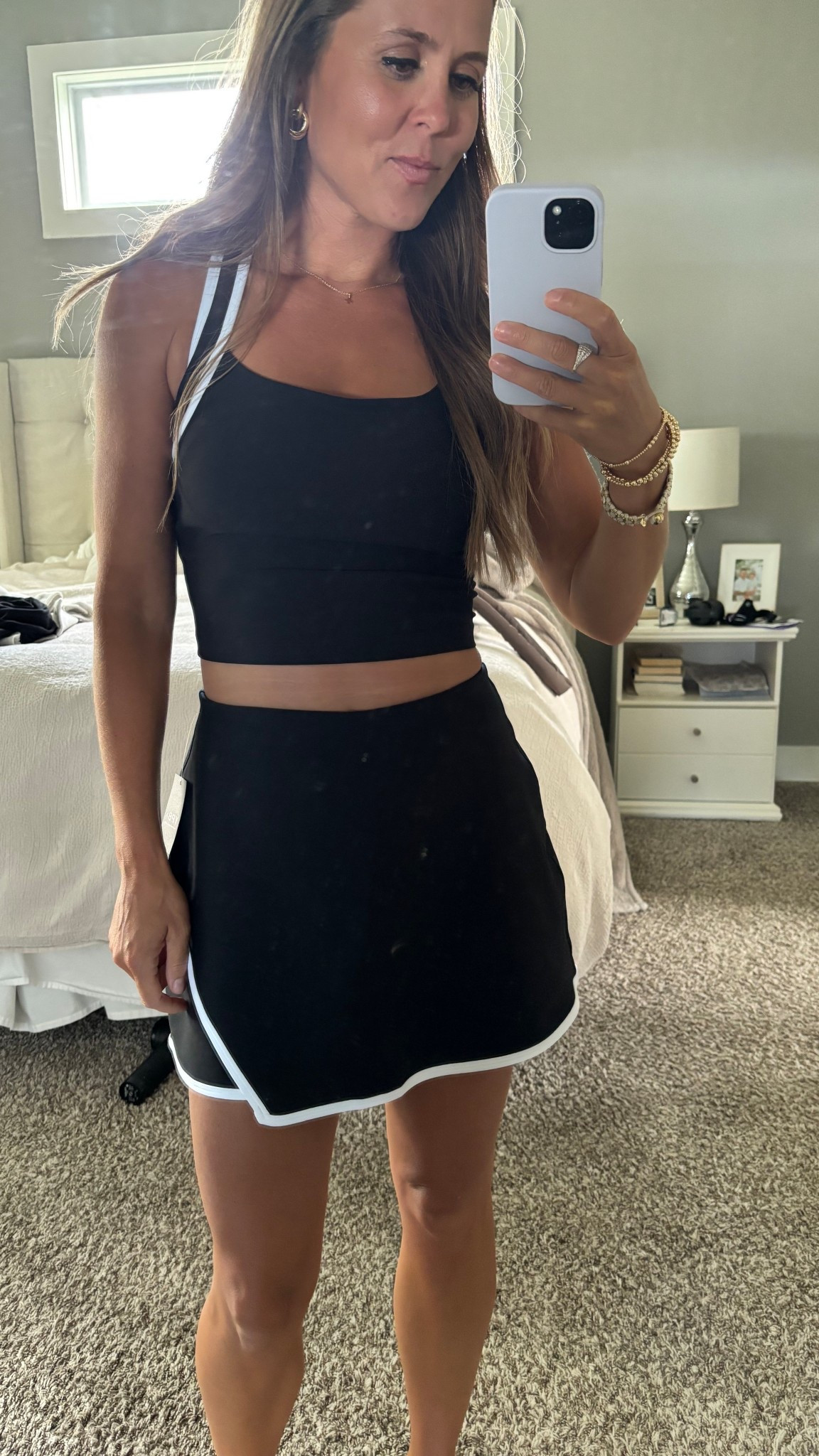 Matching set, tennis outfit, workout, skirt with shorts

#LTKSaleAlert