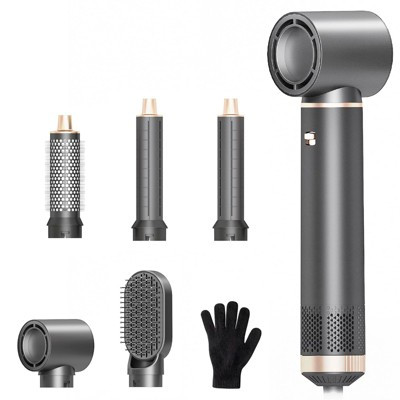 5 in 1 Hair Styler for Woman,Air Curling Wrap,Drying,Curling,Straightening & Volumizing,Hot Air Curler Dryer Brush Tool Set,Curl Styling Tools | Target