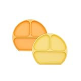 Bumkins Silicone Grip Dish, Suction, Divided & Baby Toddler Plate, BPA Free, Microwave Dishwasher Sa | Amazon (US)