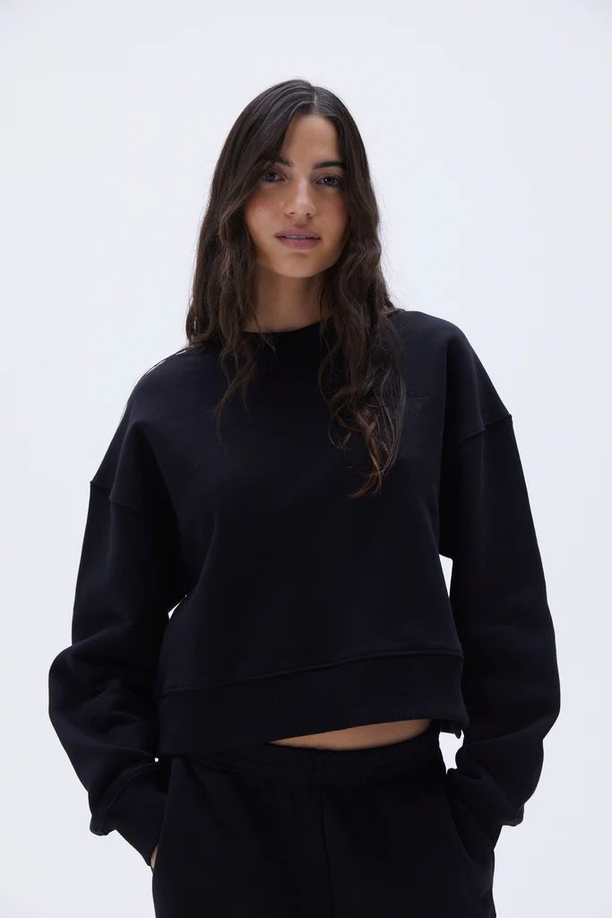 Boxy Sweatshirt - Black | Adanola UK