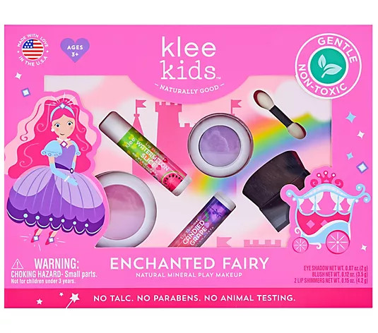Klee Naturals Kids Enchanted Fairy Pressed Powd er Makeup Set | QVC