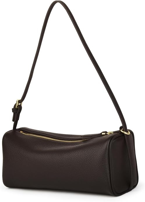 Premium Full Grained Leather Crossbody Purses for Women, Barrel Bag and Hobo Bags for Women with ... | Amazon (US)