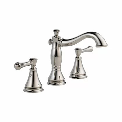 Cassidy Widespread Bathroom Faucet 3 Hole, 2-handle Bathroom Sink Faucet with Drain Assembly | Wayfair North America