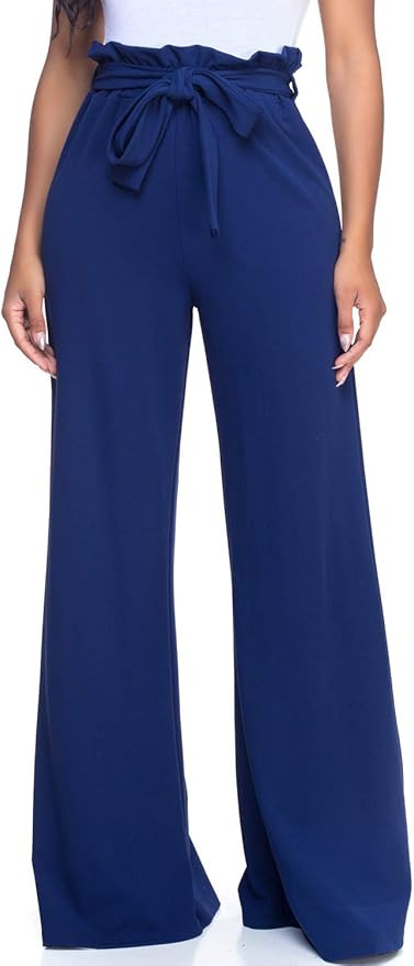 Women's Junior Plus J2 Love Paperbag Wide Leg Pants | Amazon (US)