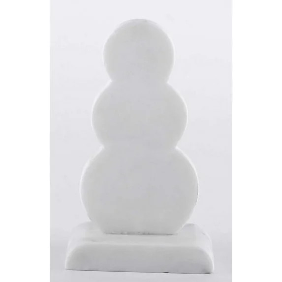 Small Marble Snowman Christmas Tabletop Decoration, White, 6.75", by Holiday Time | Walmart (US)