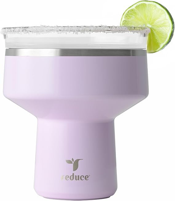REDUCE Saltini 16 oz Cocktail Tumbler - Insulated Margarita Tumbler with Lid - Keeps Drinks Cold ... | Amazon (US)