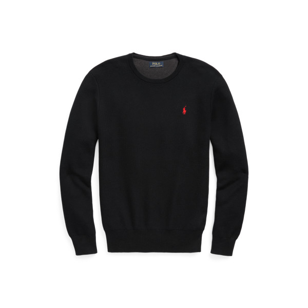 Rundhalspullover aus Baumwollpiqué | Ralph Lauren (DE & AT)