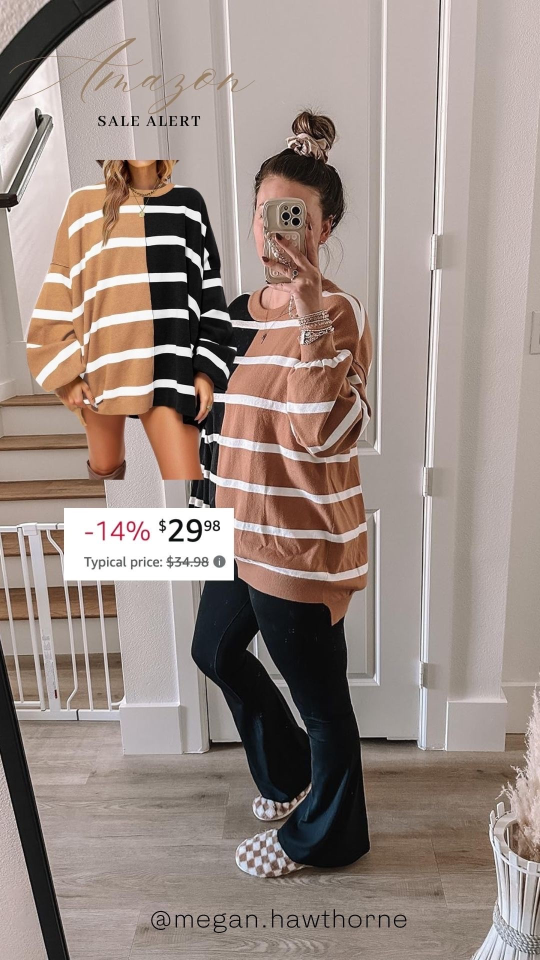 Amazon sale alert! This is such a cute striped pullover that comes in so many cute colors! So cozy and perfect for postpartum! 🙌🏻

#LTKMidsize #LTKTall #LTKSaleAlert