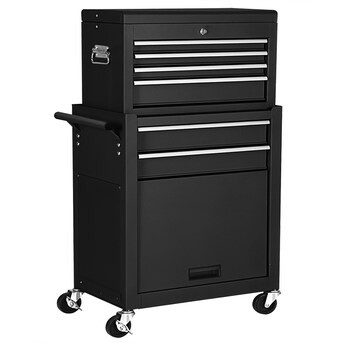 Goplus  Costway 13-in W x 42.5-in H Steel Black Freestanding Utility Storage Cabinet | Lowe's