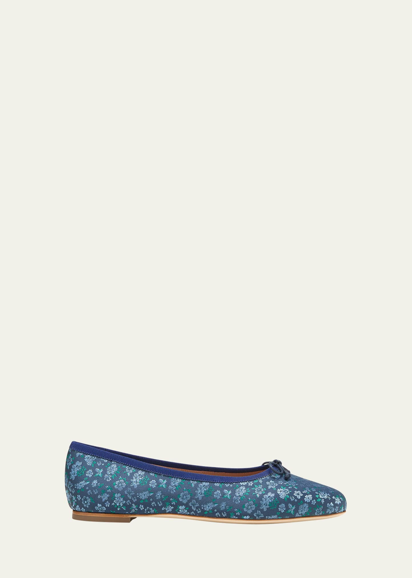 Malone Souliers x Tabitha Simmons Misty Floral Jacquard Ballerina Flats | Bergdorf Goodman