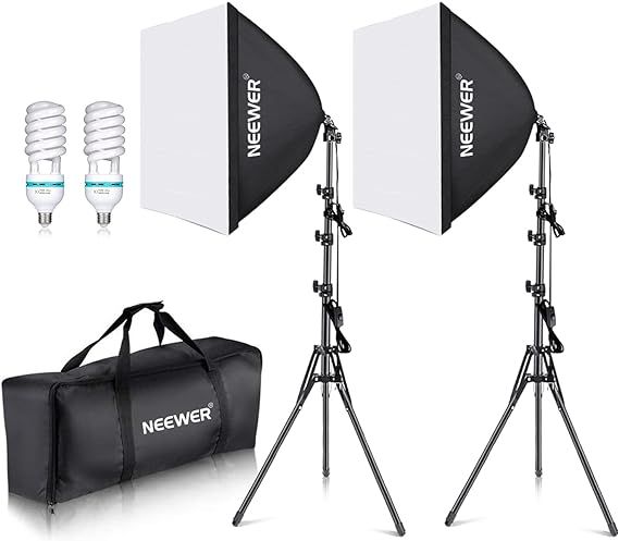 Neewer 700W Professional Photography 24x24 inches/60x60 Centimeters Softbox with E27 Socket Light... | Amazon (US)