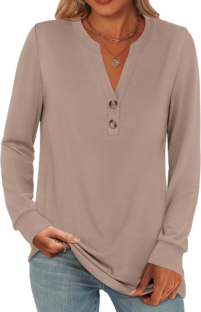 ANRABESS Long Sleeve Shirts T-Shirts Blouses | Amazon (US)