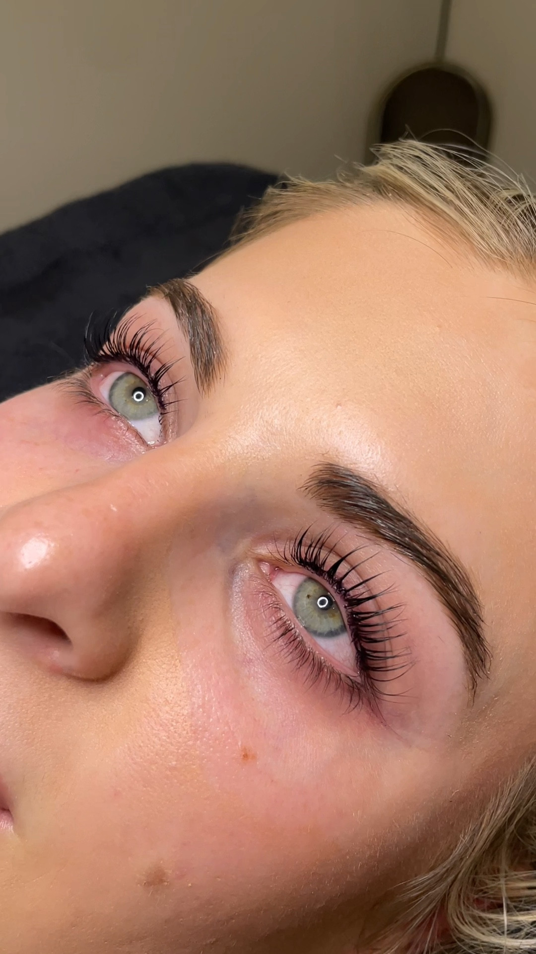 Results of using babe lash & a lift & lint 