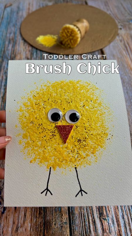 Easter Spring 🐥Chick Hand-Brush Toddler-Friendly Craft 

#LTKVideo #LTKkids #LTKfamily