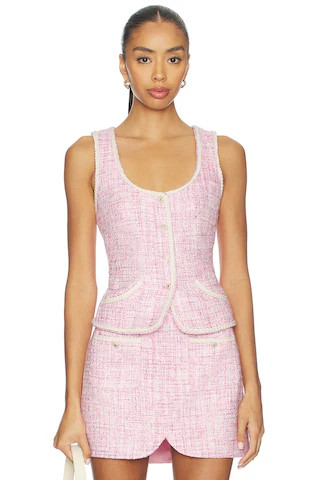 Amanda Uprichard Caligari Vest in Pink from Revolve.com | Revolve Clothing (Global)