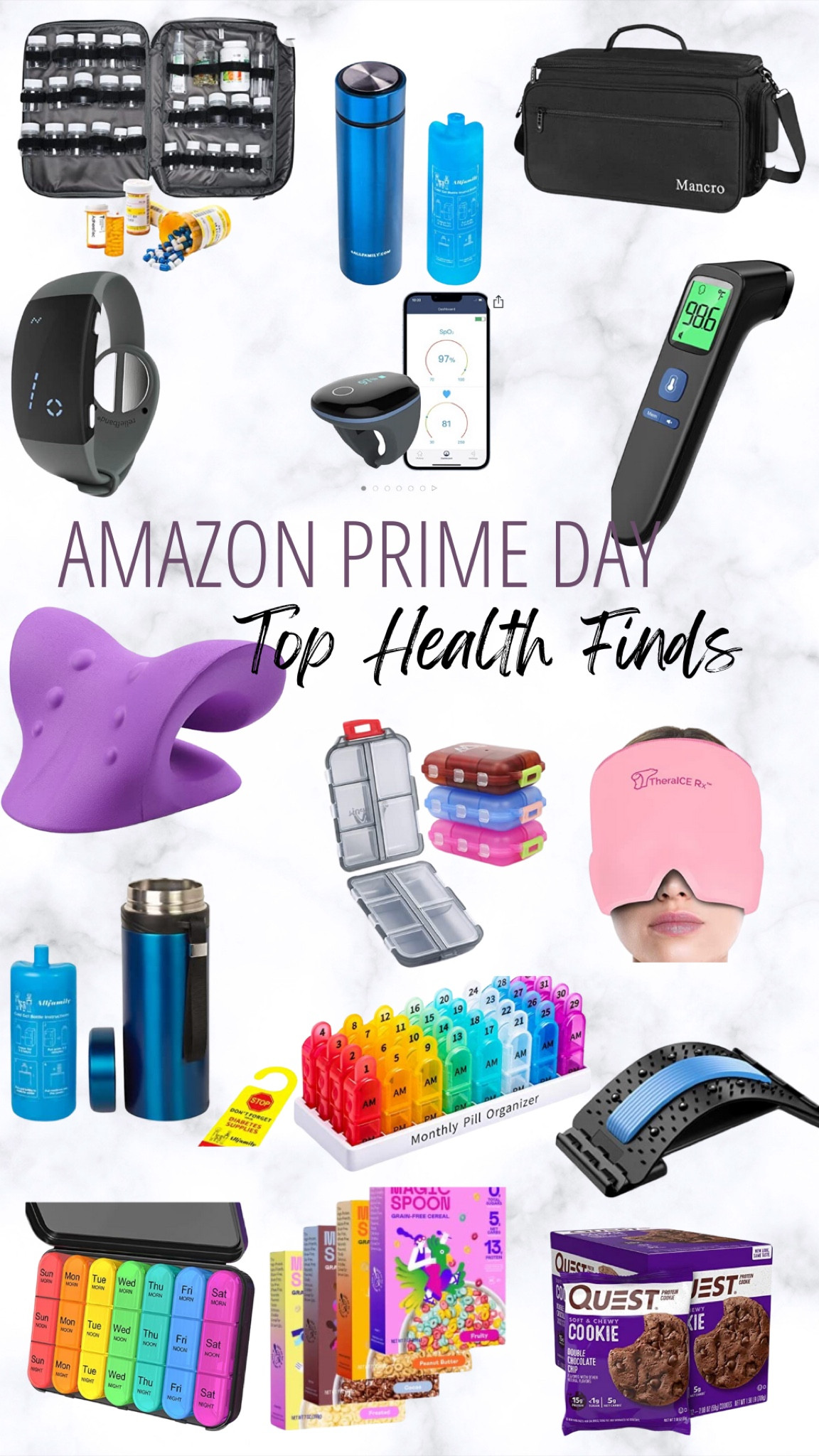 Some of my all time favorite things to help manage my terrible pain. These are things for organizing medication. Help me stretch, help me work my muscles, help me with nausea and help with pain. 

#LTKsalealert #LTKfamily #LTKhome