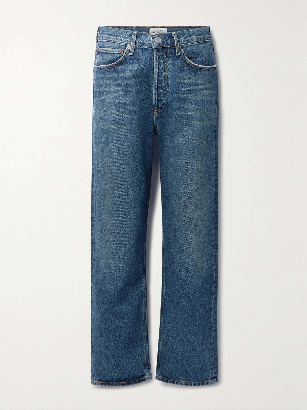 AGOLDE - + Net Sustain '90s Mid-rise Straight-leg Organic Jeans - Blue | NET-A-PORTER (US)