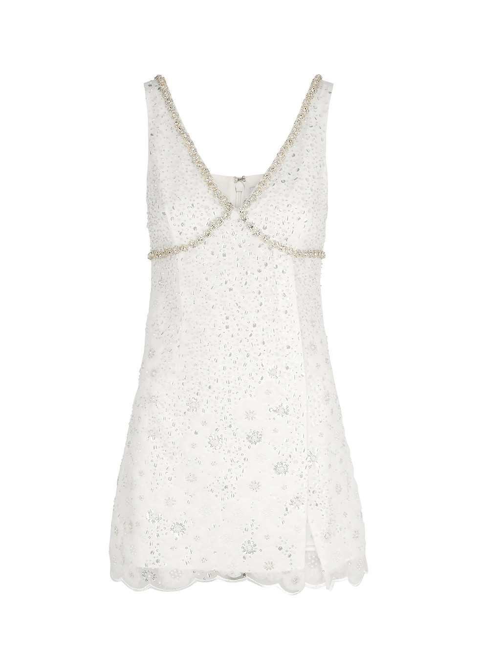Sequin and bead-embellished tulle mini dress | Harvey Nichols (Global)
