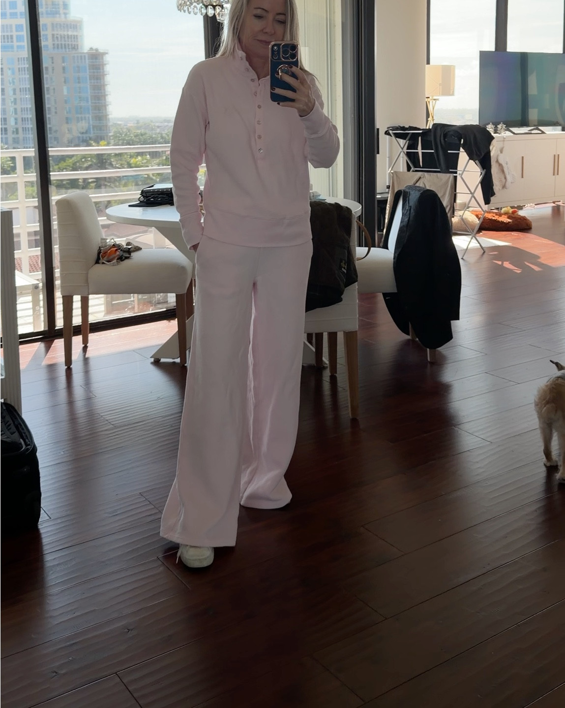 This comfy lounge set is thick and cozy and the fit!  I dried the pants to shrink them up a little, I’m 5’2
Sizes sell quickly but get notified when they come back in stock!  Comes in other colors !

#LTKHoliday #LTKSeasonal #LTKOver40