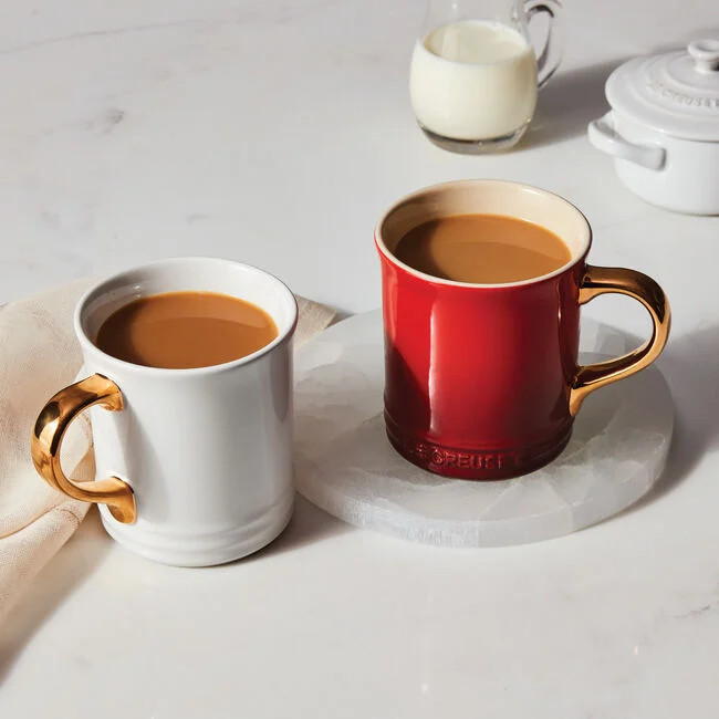Vancouver Mug with Gold Handle | Le Creuset