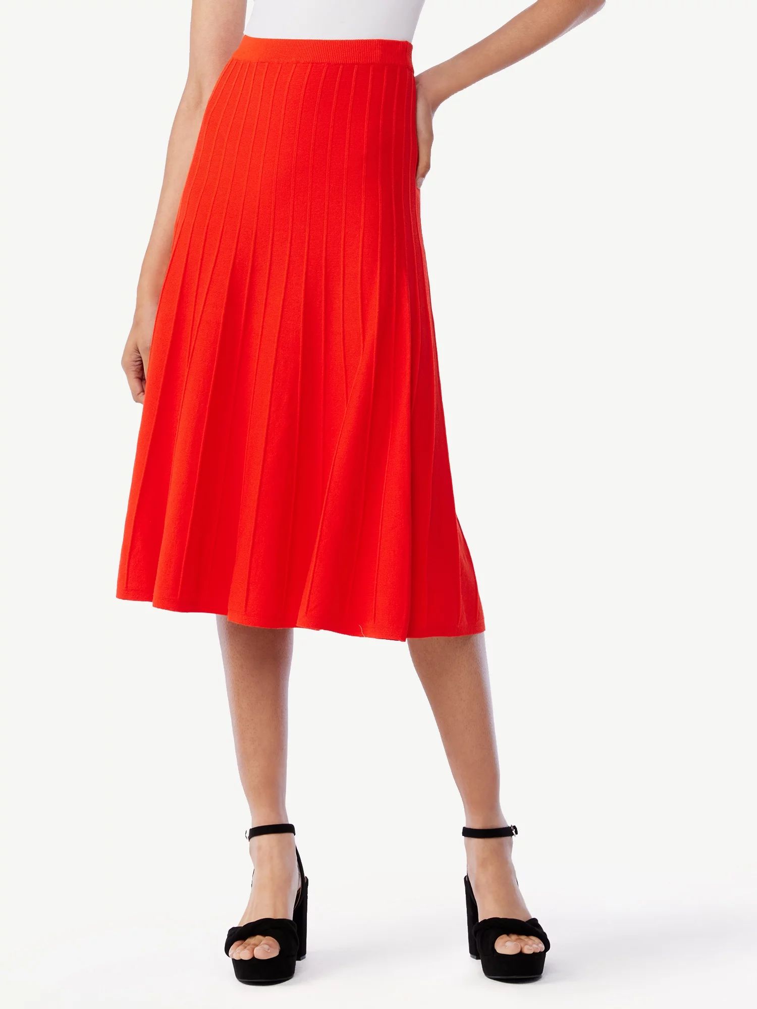 Scoop Women's Knit Midi Skirt | Walmart (US)