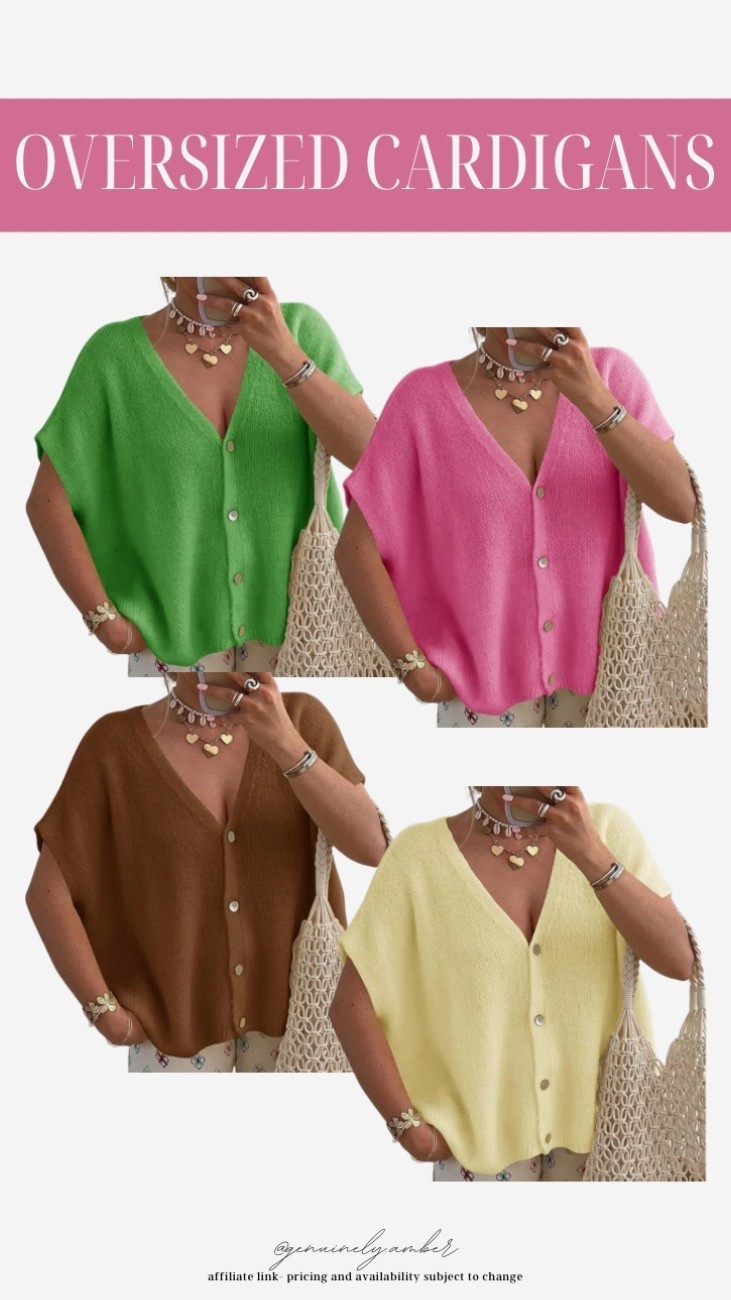Oversized cardigans from Amazon. Comes in a variety of colors! 

#LTKFindsUnder50 #LTKStyleTip