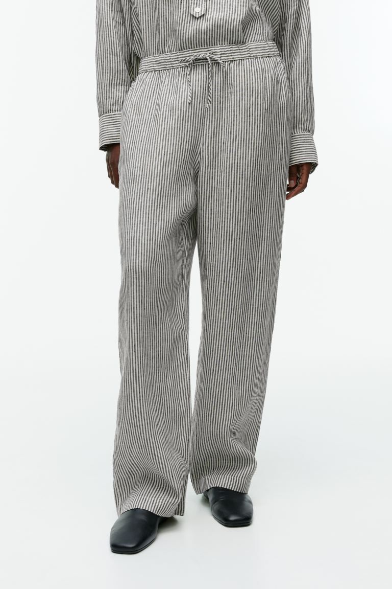 Linen Drawstring Trousers | H&M (UK, MY, IN, SG, PH, TW, HK)