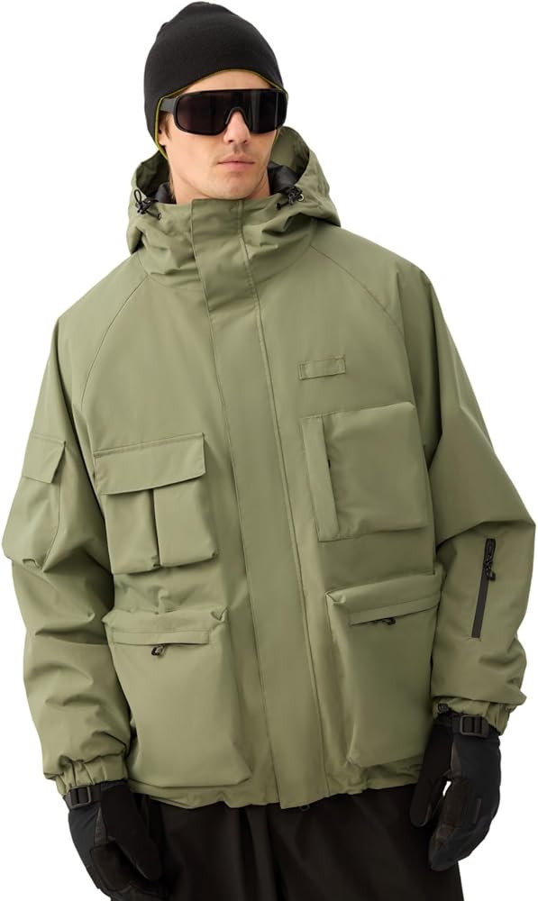 GSOU SNOW Snowboard Jacket Men Ski Jackets Women Snow Jacket Snowboarding Coat Mountain Hooded Wa... | Amazon (US)