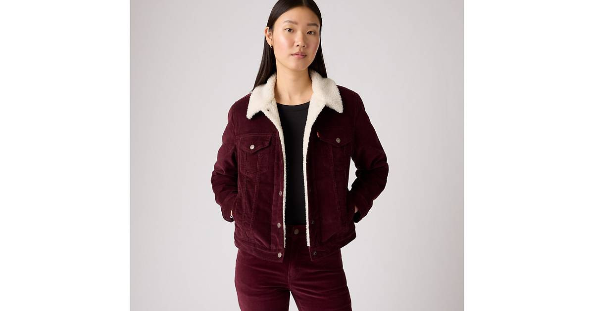 Original Sherpa Trucker Jacket - Red | Levi's® US | Levi's US