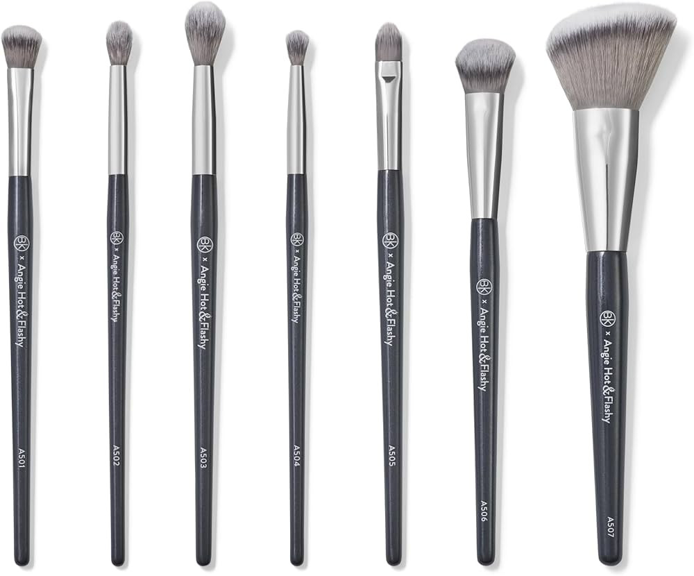BK BEAUTY BRUSHES - ANGIE HOT & FLASHY Brush Set (7PC) - Viral Under-Eye Concealer, Eye Shadow, |... | Amazon (US)