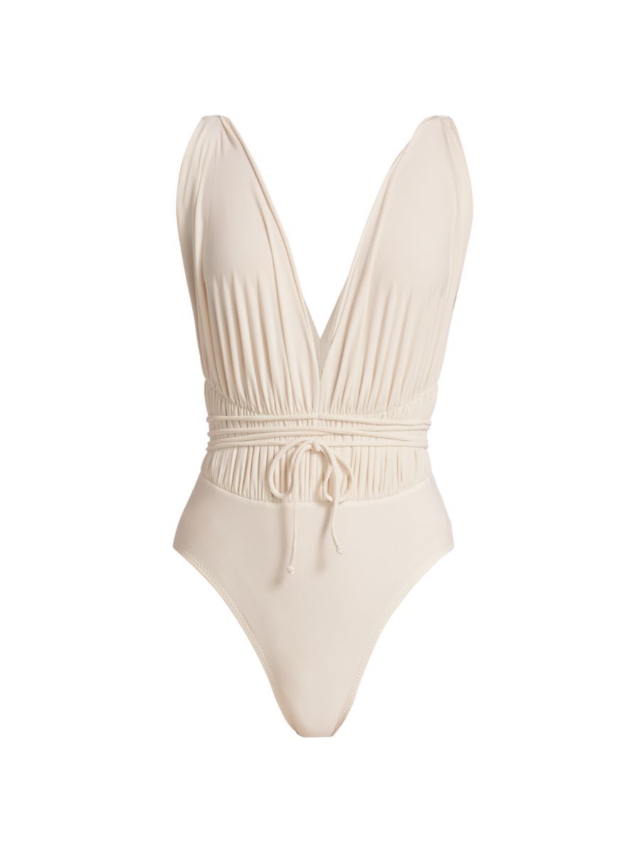 Goddess Mio Gathered One-Piece Swimsuit | Saks Fifth Avenue