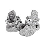 Burt's Bees Baby Unisex Baby - Baby Booties, Organic Cotton Adjustable Infant Shoes Slipper Sock | Amazon (US)