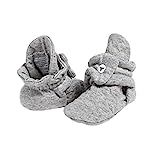 Burt's Bees Baby Unisex Baby - Baby Booties, Organic Cotton Adjustable Infant Shoes Slipper Sock | Amazon (US)