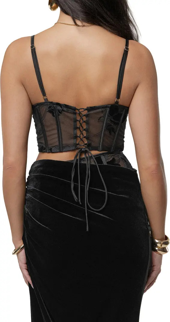 Velvet & Lace Bustier Camisole | Nordstrom
