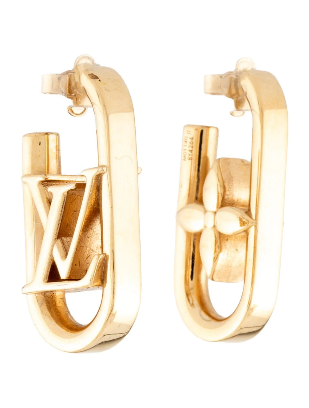 My LV Chain Drop Earrings | The RealReal