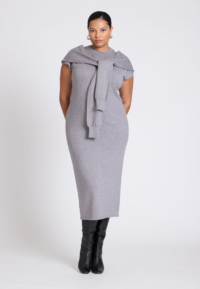 Sleeve Detail Sweater Dress | Eloquii