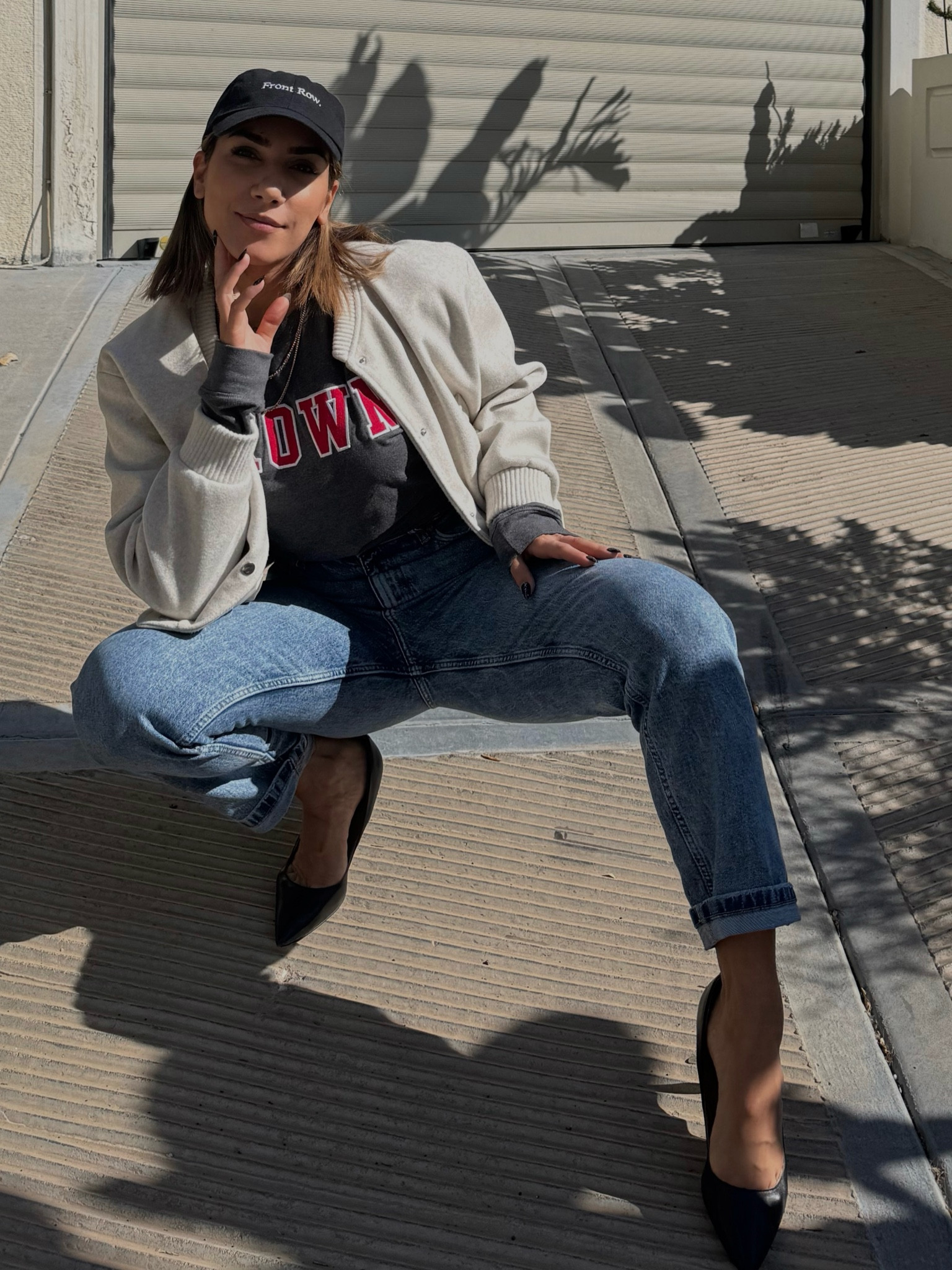 Sporty look 🧢🥰

#Athleisure #SportyChic #FashionInspo #OOTD #StreetStyle #CasualChic #Layering #FallFashion #StyleInspiration #TrendyLooks #AthleticWear #JeansAndHeels #BomberJacket #BrownUniversity #CapsuleWardrobe #EverydayStyle #jeans #bluejeans #creamjacket #baseballcap #cap #autumnoutfits #blackheels #blackpumps 

#LTKautumn #LTKstyletip #LTKfitness