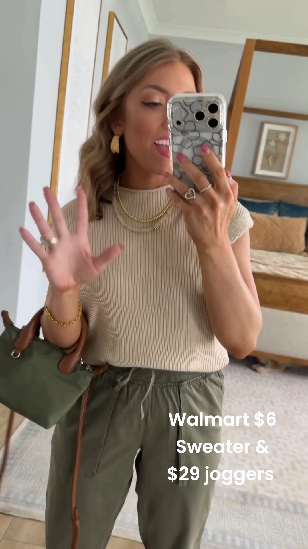The easiest outfit for busy days! 🤍 I love finding pieces that look put together but feel incredibly comfortable, and this Walmart outfit checks every box. This neutral sweater tank pairs perfectly with these olive cargo joggers for an elevated casual look that’s great for errands, travel, coffee runs, or everyday mom life. I finished it off with fun leopard sneakers for the perfect pop.

Walmart continues to surprise me with stylish basics that you’ll wear on repeat!

#walmartfashion #walmartnewarrivals #cargojoggers #neutralstyle #casualoutfit #momstyle #everydayfashion #comfortstyle #falltransition #affordablefashion #ootd #styleinspo #everydayoutfit #fashionfinds #walmartfinds

#LTKootd #LTKPetite #LTKSaleAlert