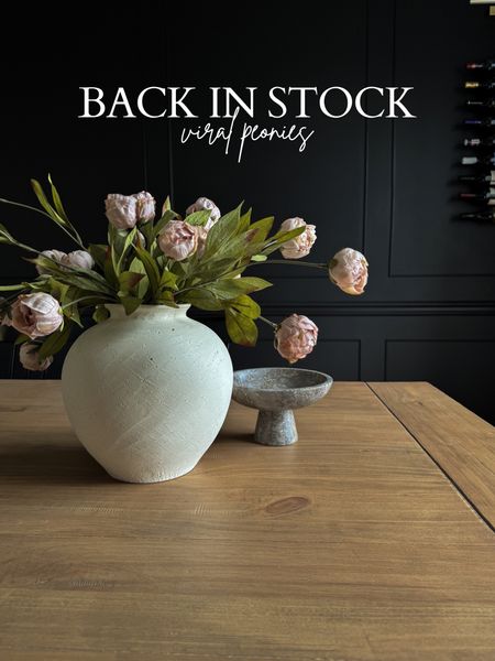 Viral  peonies back in stock! This is the color “tan” and I have 6 stems in this vase. 

Faux flowers, faux stems, artificial peonies, spring stems, Michael’s stems, hobby lobby, dining table decor, spring decor

#LTKhome #LTKsalealert
