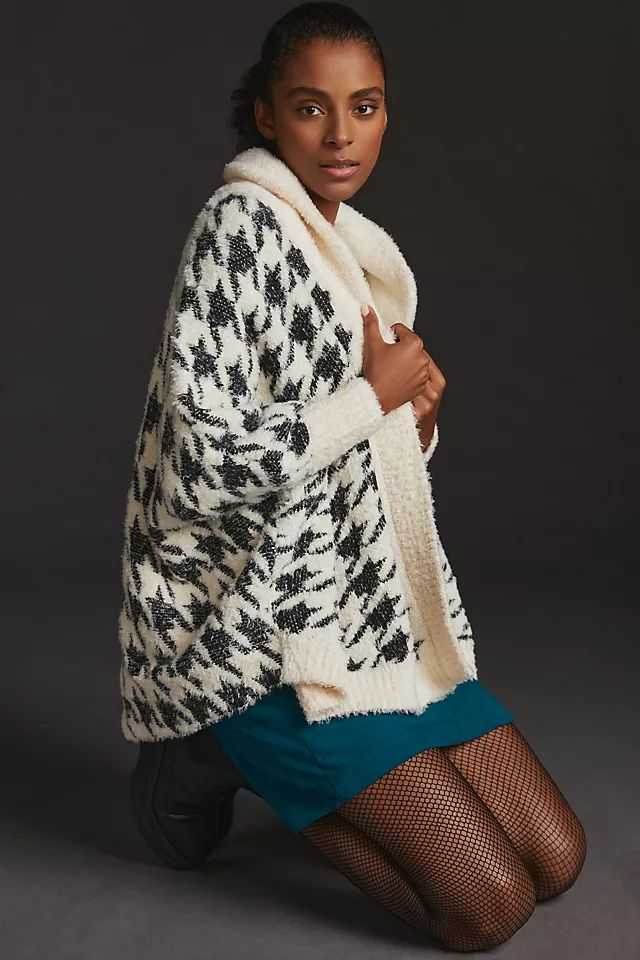By Anthropologie Houndstooth Cardigan Sweater | Anthropologie (US)