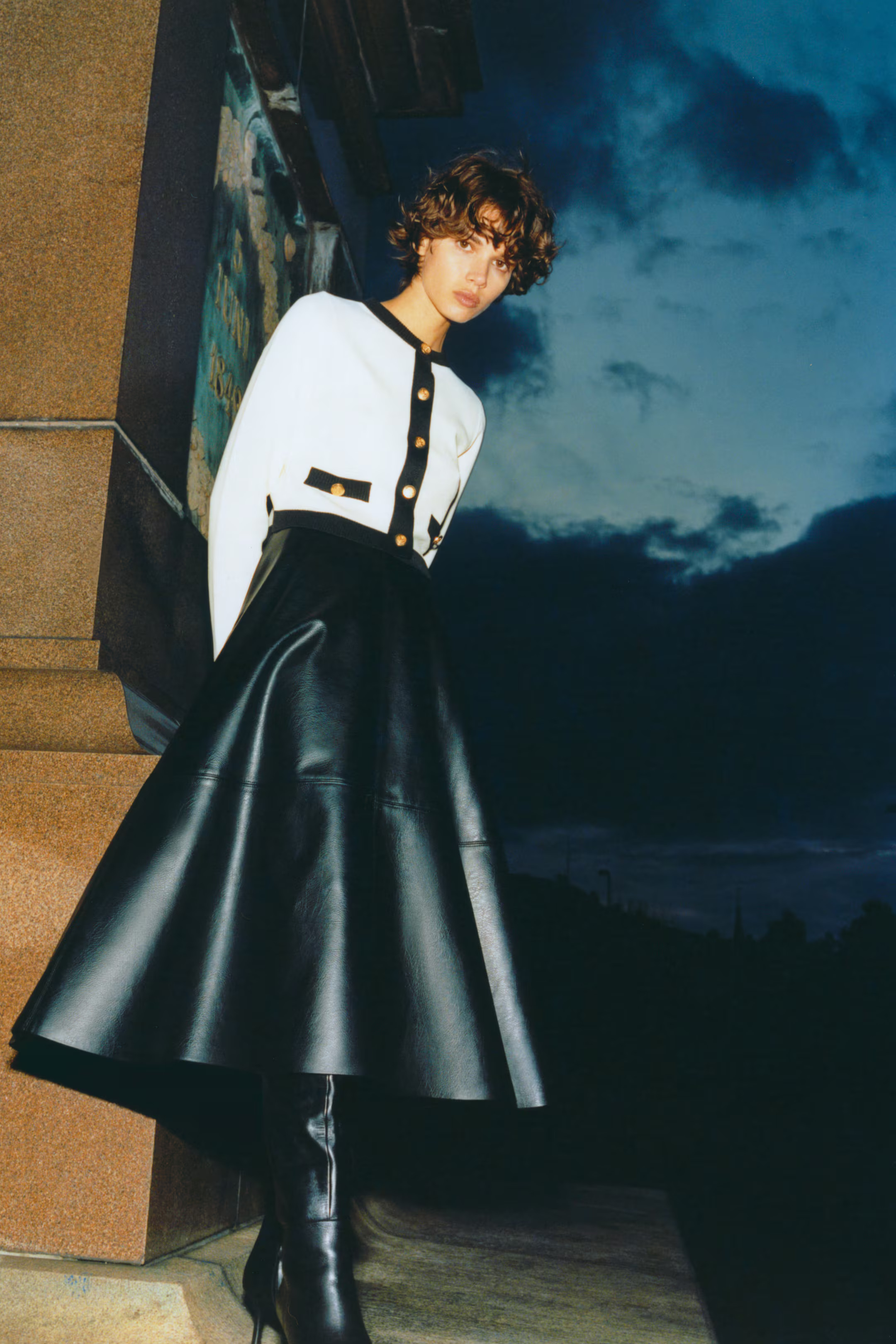 Coated A-Line Skirt | H&M (US + CA)