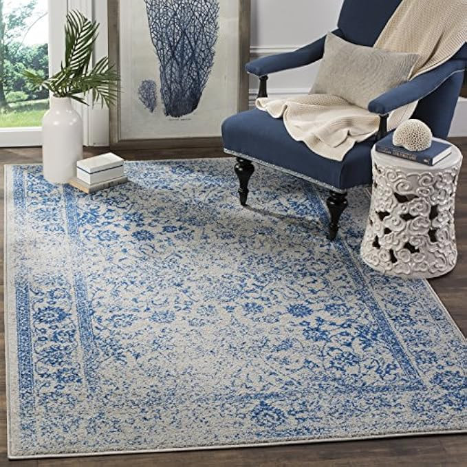 Safavieh Adirondack Collection ADR109A Grey and Blue Oriental Vintage Distressed Area Rug (5'1" x 7' | Amazon (US)