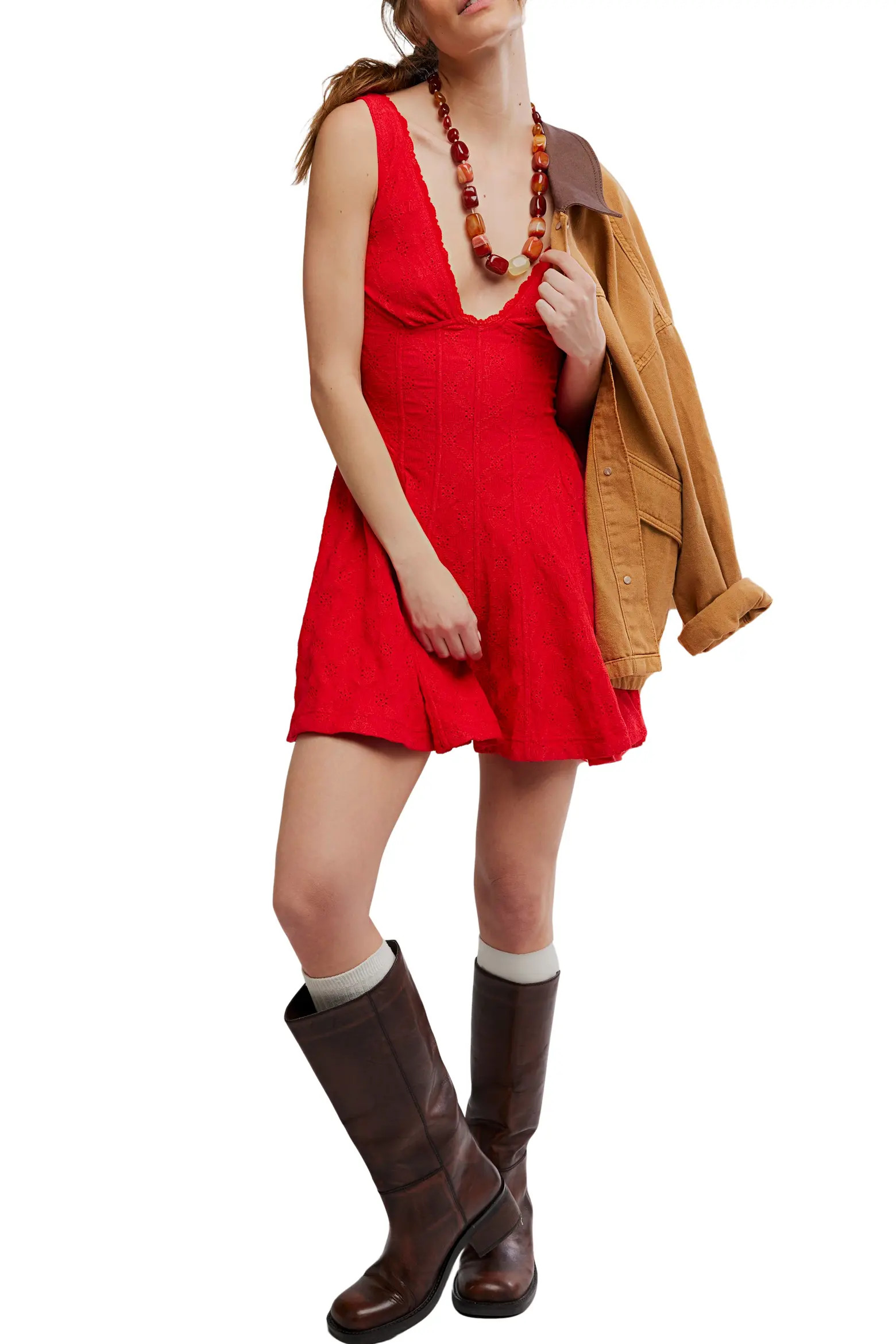 Can't Help It Eyelet Embroidered Minidress (Women) | Nordstrom | Nordstrom