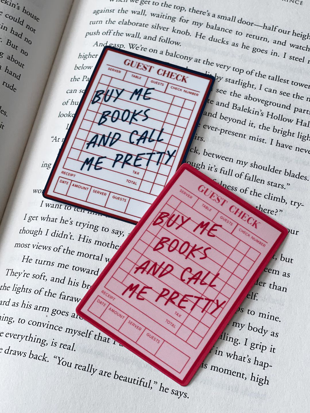 Buy Me Books & Call Me Pretty Guest Check Sticker, Book Lover Merch, Kindle Sticker, Bookish Stic... | Etsy (US)