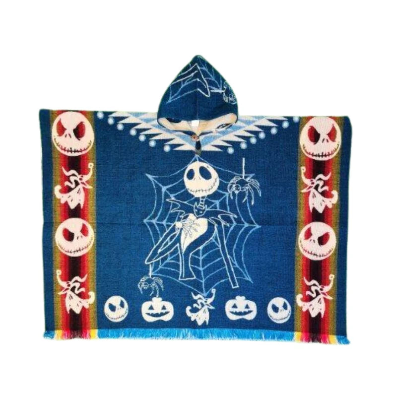 Night Before Christmas Alpaca Poncho ( Blue) . Unisex use with hood. Soft, warm and unique design | Etsy (US)