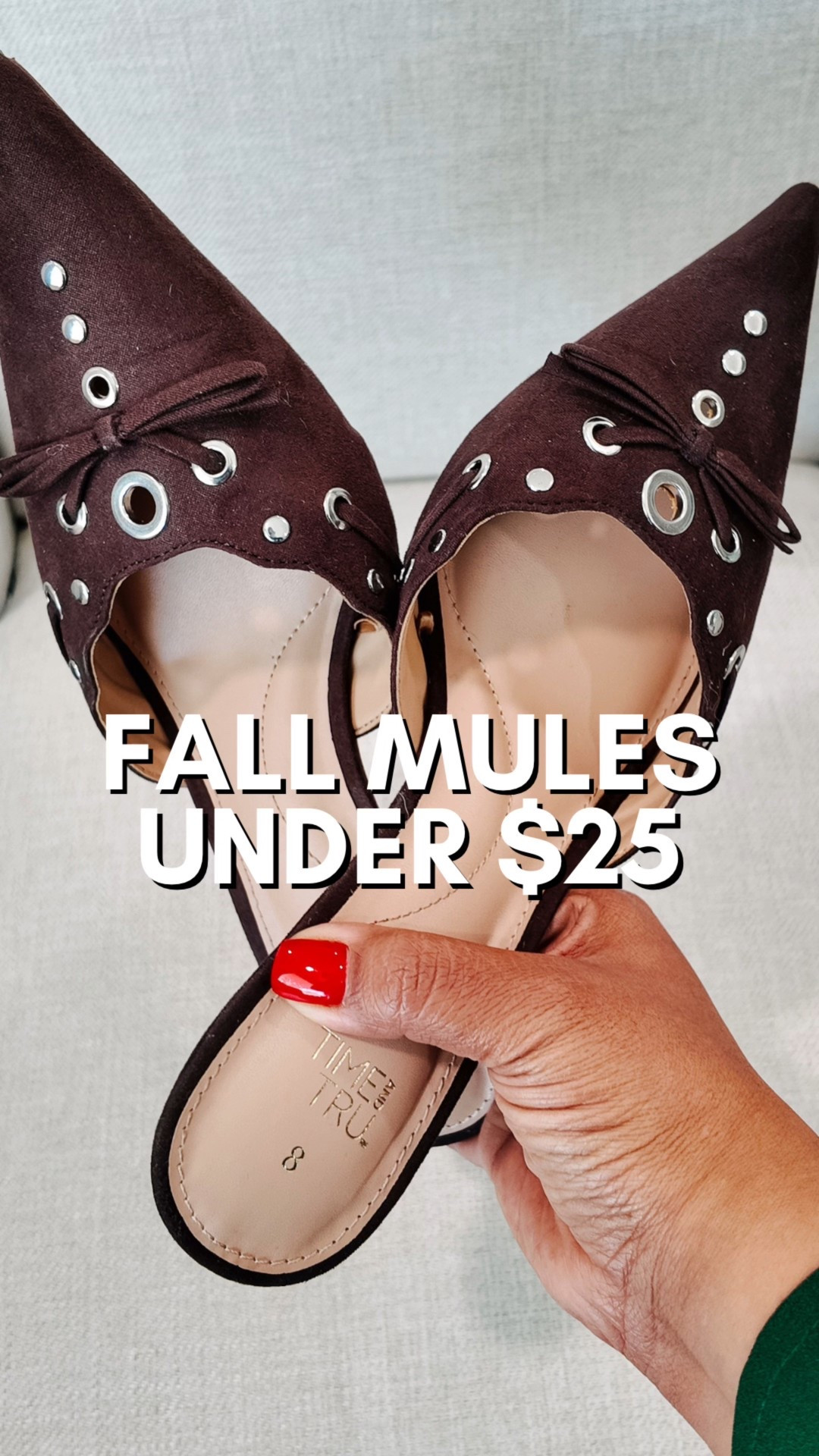 Walmart time and Tru miles under $25! Perfect for going into the fall season! I sized down to an 8 but if you have a wide foot I would size up. 

Fall mules, Walmart fashion, midsize fashion, wide width shoes

#LTKShoeCrush #LTKMidsize #LTKWorkwear