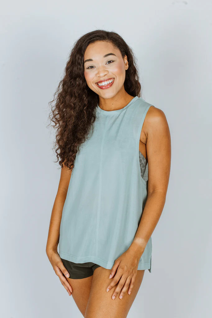 Varley Mariposa Tank Gray Mist | CoatTails LLC