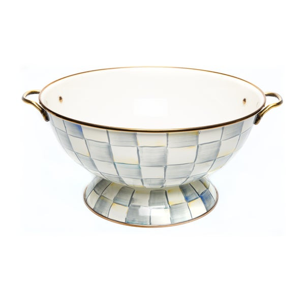 MacKenzie-Childs Sterling Check Everything Bowl | MacKenzie-Childs