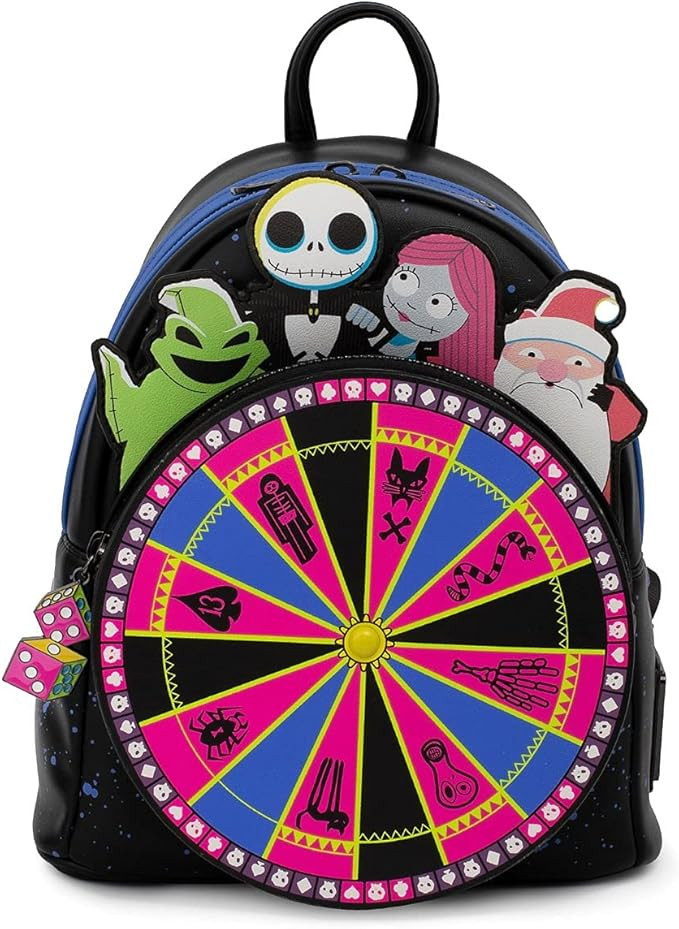 Loungefly Disney Nightmare Before Christmas Oogie Boogie Wheel Womens Double Strap Shoulder Bag P... | Amazon (US)