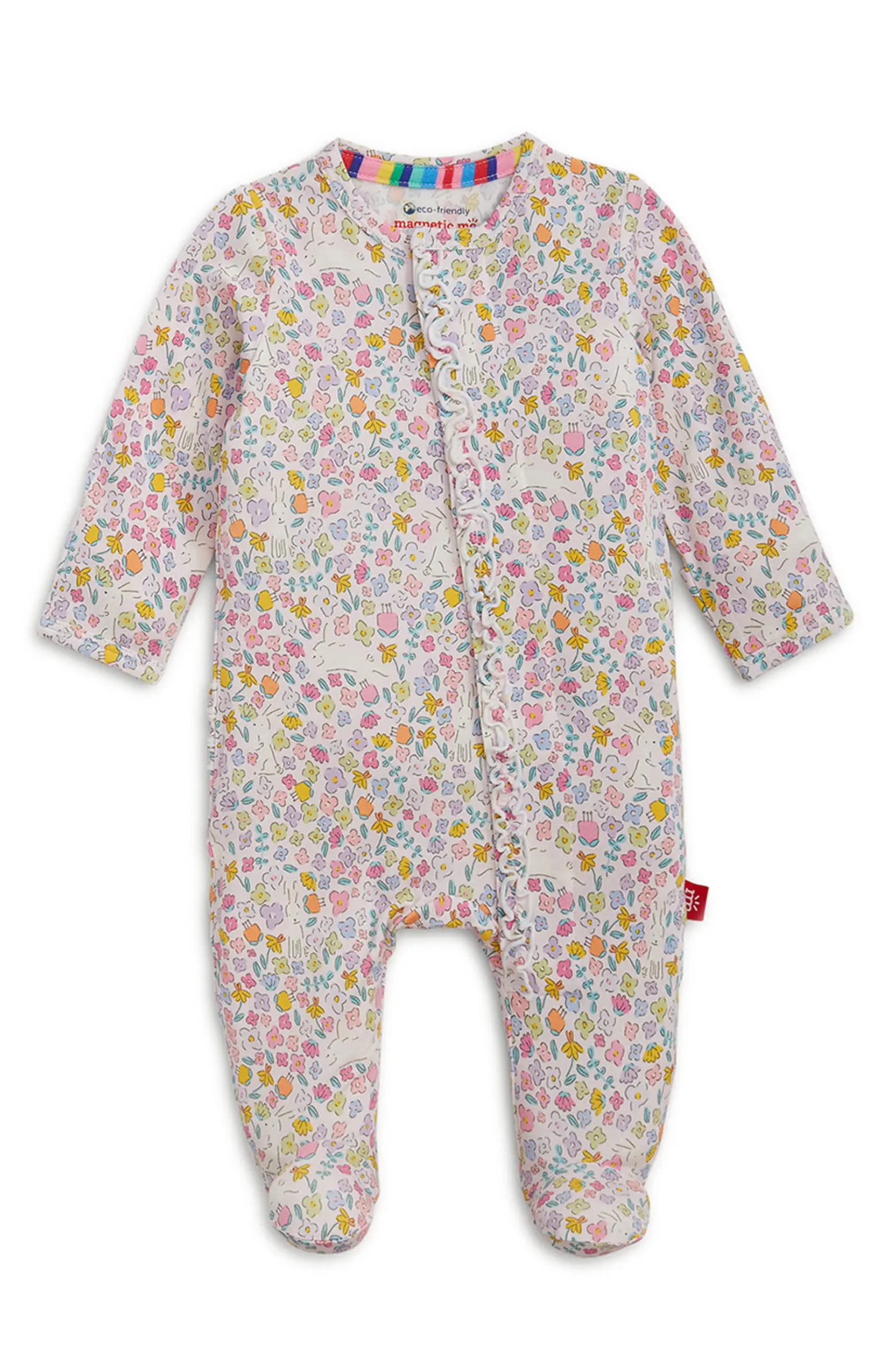 Bunny Blossom Magnetic Convertible Footie | Nordstrom